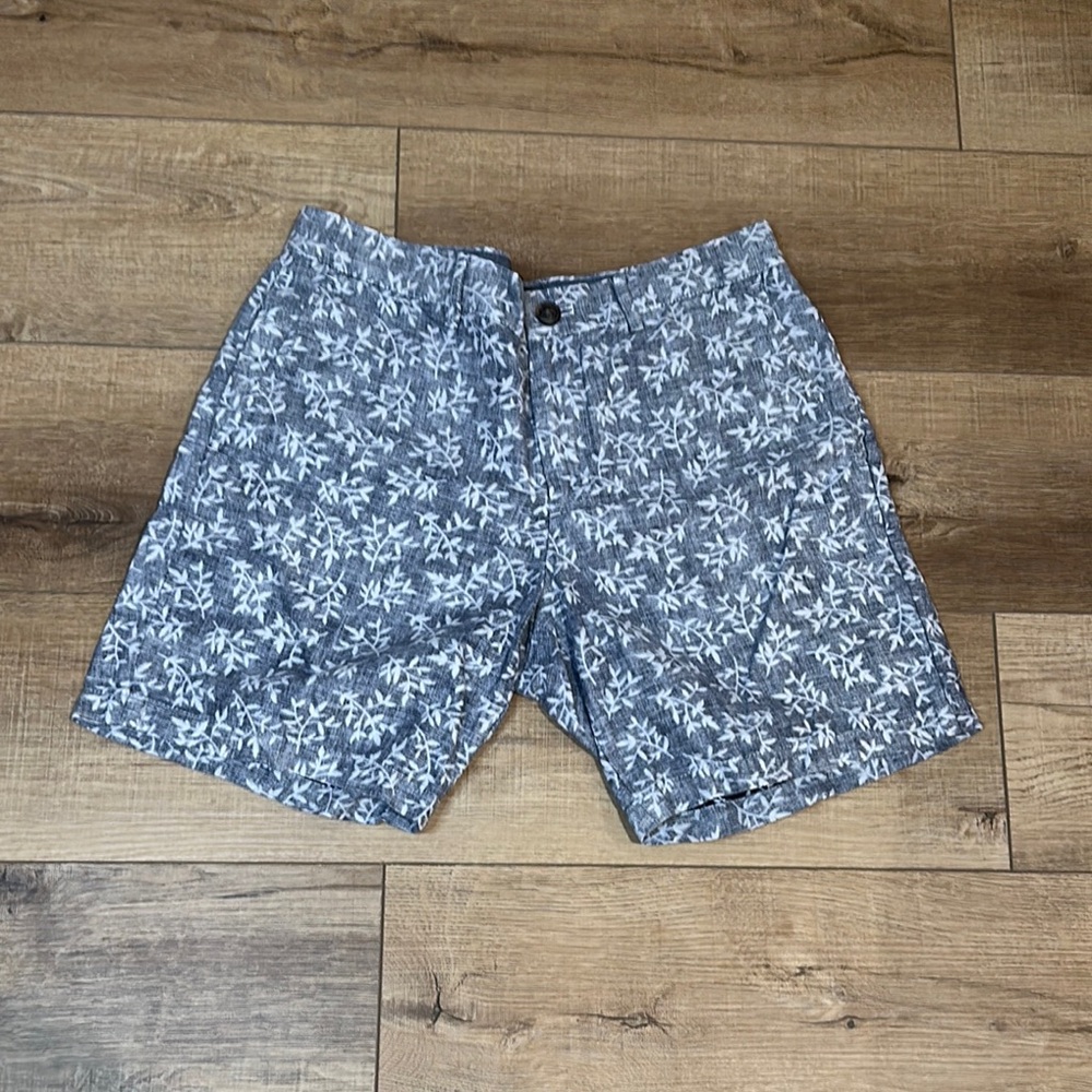 Club Monaco Blue Floral Baxter Shorts